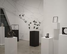 "Souls of Black Folks" (View 3), 2022, mixed media installation | Green Spaces: 5 x 3" each (variable heights)