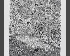 "Swamp", 2010, ink on Stonehenge paper, 7 x 6"