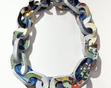 Tarina Frank, "20 Layers for Each Link", recycled paper, glue