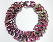 Tarina Frank, "Flower Paper Chain", recycled paper