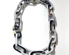 Tarina Frank, "Paperbound Jewels", recycled paper, glue