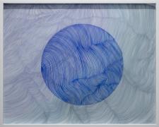 "Topographies of a Place to Know: Home", 2020, micron markers, Mylar, 20 x 25"