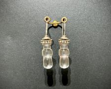 Sandie Zilker, "Earring #1", 2025, sterling, acrylic