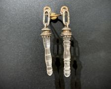 Sandie Zilker, "Earring #2", 2025, sterling, acrylic