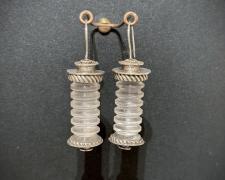 Sandie Zilker, "Earring #3", 2025, sterling, acrylic