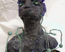 Frogman, 1998, cast glass, 30 x 24 x 12"