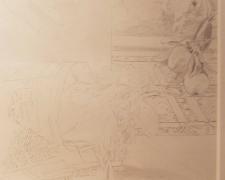 Agnus Dei: Van Eyck Floor, (Detail 2), 2001, graphite, i.s. 36 x 32”/f.s. 47 1/2 x 43 1/2" (Secondary Market)