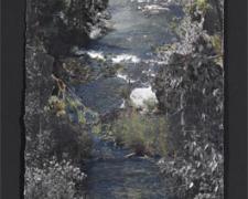 Grace #5, 2006, mixed media on photography, 25 x 11"