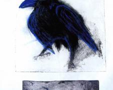 Wayward, 2010, carborundum print with pastel and relief print, ed. A/P, i.s. 20 x 15"