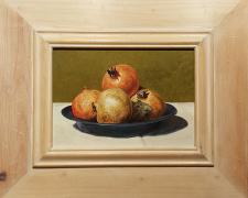 Apples of Carthage, 2014, acrylic on panel, i.s. 7 1/4 x 10 / f.s. 14 1/4 x 17 1/2"