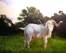 An Arcadian Pan, 2008, acrylic on panel, 14 x 24"