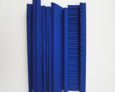 Assemblage in Blue #2, 2015 wood, paint 6 3/4 x 3 3/4 x 5/8"