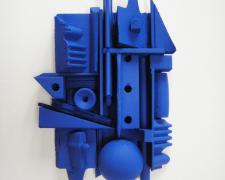 Assemblage in Blue #5, 2015 wood, paint 6 3/4 x 5 x 1 1/2"