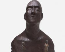 Memories of Egypt Series #4, 2012, bronze and pigmented cast stone, 30 3/4 x 26 x 15 1/4"