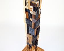the beauty of "and", 2016, assemblage, 23 3/4 x 7 x 7"
