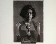 Belle Cantos Series (Feathers), 2012, collage, p.s. 15 1/2 x 13" / i.s. 9 1/2 x 7"