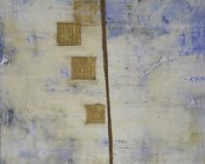 Boketto, 2014, encaustic on panel, 36 x 16"