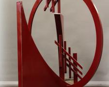 Break Thru, 2013 painted stainless steel, 54 x 51 3/4 x 44 1/4"