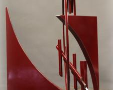 Break Thru, 2013 painted stainless steel, 54 x 51 3/4 x 44 1/4"