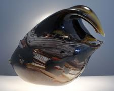 Brittle Fracture, 2012, hot sculpted glass, 11 x 16 x 8"