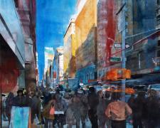 120222 second largest, 2012, watercolor, 38 x 33"