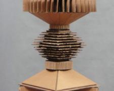 Cartoneros #4, Totem, 2015 mixed media,  72 x 12 x 12"