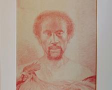 "Cephas", 2005, China marker on paper, i.s. 22 x 16" / mat size: 28 1/8 x 22 1/8"