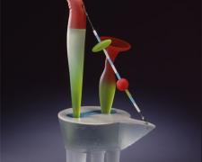 Circo, 2007, cast/blown, 28 x 14 x 10"