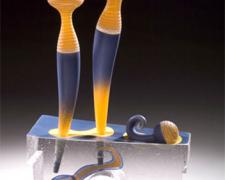 Piscina, 2005, cast, blown, 23 x 14 x 5"