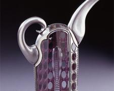 South Beach Silver, 2007, hot sculpted, sand blasted, etc., 12 1/2 x 10 x 2 1/2"