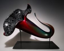 Bloom (multi), 2012, blown, hot sculpted glass, murrine, matte finish, 16 x 11 x 13"