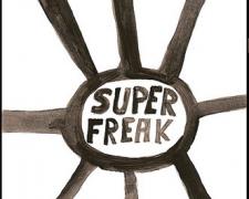 Super Freak, 2009, gouache on paper, 9 x 5 3/4"