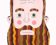 Pappy, 2010, acrylic on wood, 22 1/2 x 14 1/2"