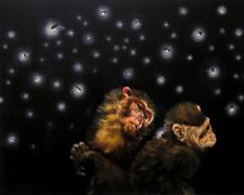 Firefly Catchers #3 2003 Oil on cradled Masonite 16 x 20"