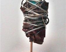 Riverton, 2010, mixed media sculpture, 9 x 5 1/2 x 3 1/2"