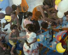 Festa, 2008, oil on linen, 40 x 66"