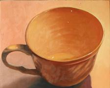 Teacup 3, 2014, oil on board, 12 x 12"