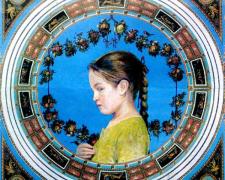 Faith, 2008, collage and acrylic on panel, 8 3/4 x 9 1/2"