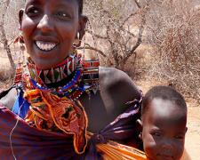 Massai Mother and Child #1, 2009, archival inkjet print, 12 x 15"