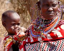 Massai Mother and Child #2, 2009, archival inkjet print, 12 x 15"