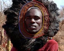 Massai Warrior #1, 2009, archival inkjet print, 12 x 15"