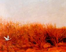 Flight to Egypt, 2005, acrylic on paper, 22 x 16"