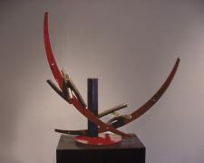 Mine Games, 2000 painted steel, patinated copper tubes, silicon bronze 38 x 42 x 20"