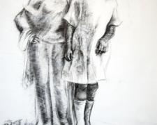 Advice 2007 charcoal 60 x 44"