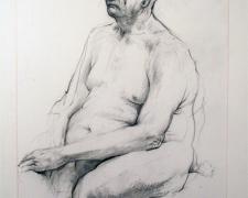 Henry as a bundle thinking, 2007, graphite on paper, i.s. 10 1/4 x 7 1/8"