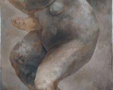 The Apotheosis of Henry, 2009, acrylic on panel, 14 3/4 x 7 1/2 x 2"