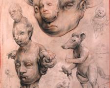 Mouse Muses 2013 graphite, acrylic on panel 14 x 11 x 3"
