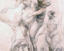 The Birth of Venus, 2010, graphite and acrylic on panel, 20 1/8 x 11 1/4 x 2 1/4"