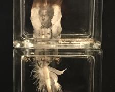 how you see me, 2017, intaglio, embossing, found objects, 11 1/2 x 6 x 4"