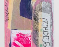 "To Hide, to Run", 2023, collaged prints and ink, i.s. 12 x 9" / p.s. 14 x 11"
